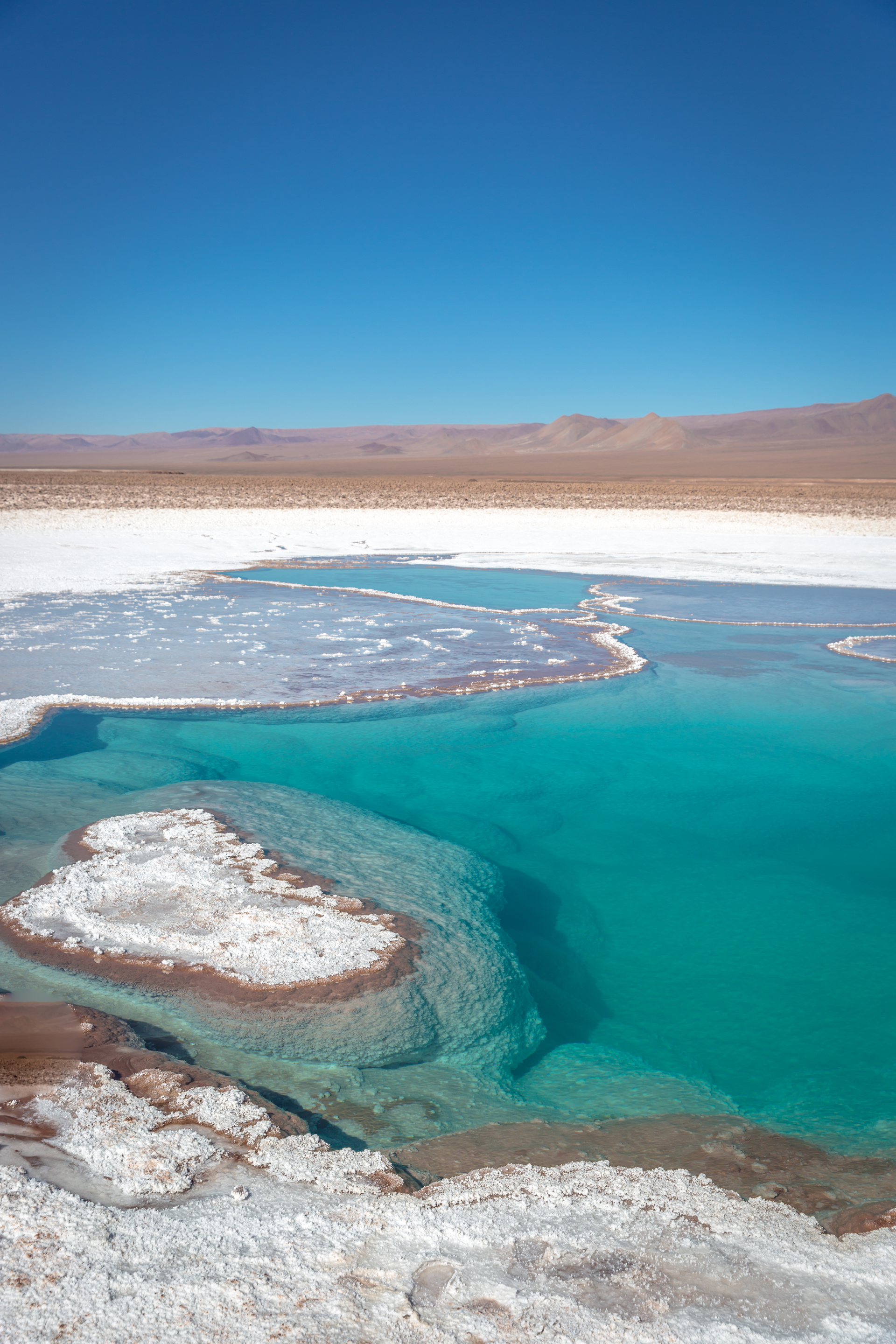 Salt formations in northern Chile - Atacama desert